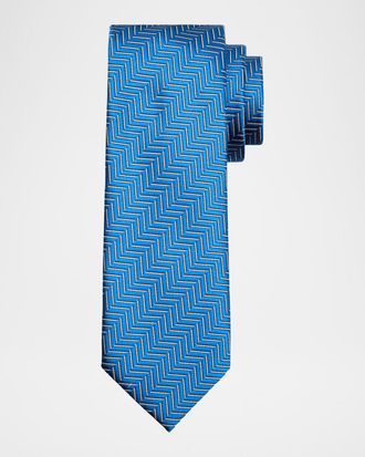 Tom Ford Men & apos;s Linen Polka Dot Tie