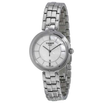 Tissot Flamingo Mother of Pearl Dial Ladies Watch T0942101111100