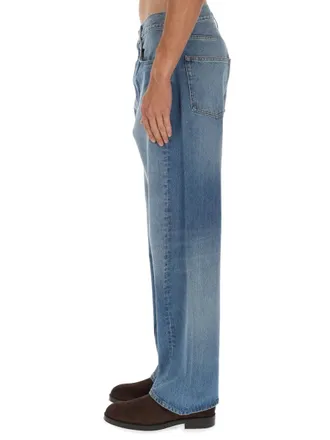 Sunflower Wide Twist Jeans - Blue