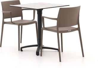 Forza Furniture Forza Sile/Canzo 70cm dining tuinset 3-delig verstelbaar
