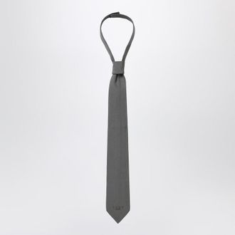 1989 STUDIO Dark grey woven tie