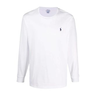 Polo Ralph Lauren Long Sleeve Tops, male, White, Size: XL Long Sleeve T-Shirt
