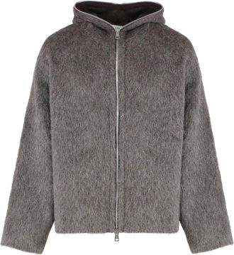 Our Legacy Full Zip Hood - Heren - Jassen - Grijs - XL - Wol - Jassen