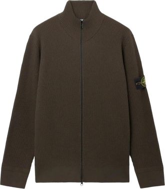 Stone Island Coltrui Vest - Heren - Vesten - Grijs - S - Wol - Truien & Vesten