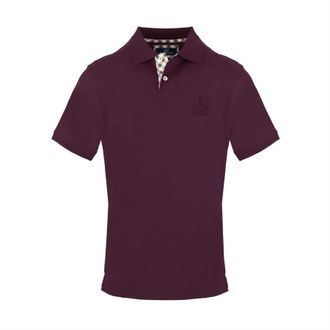 Aquascutum Heren Katoenen Polo Shirt (Rood)