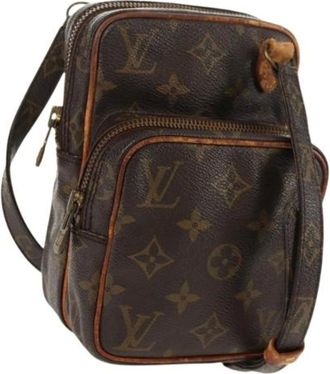 Louis Vuitton Pre-owned Cross Body Bags, female, Brown, Size: ONE SIZE Pre-owned Canvas Cross Body Bag