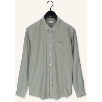 Dstrezzed Casual Tencel overhemd met knopen - Heren - Casual Overhemden - Groen - S - Overhemden