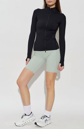 On Training Sweatshirt With Zip Fastening, Womens, Black