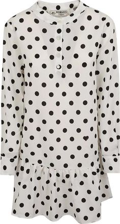Fiorucci Korte Jurk - Dames - Korte kleedjes - Wit - XS - Polyester - Kleedjes