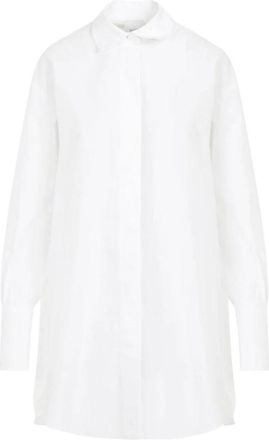 Patou Cotton Poplin Oversized Overhemdjurk - Dames - Overhemden - Wit - 2XS - Katoen - Overhemden
