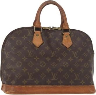 Louis Vuitton Pre-owned Canvas Handtas - Dames - Vintage Handtas - Bruin - ONE Size - Vintage