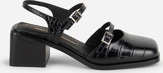 Intentionally blank Mitzi Ankle-Strap Block Heels