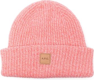 A.P.C. Bonnet Michelle - Dames - Hoeden - Roze - M - Wol - Accessoires