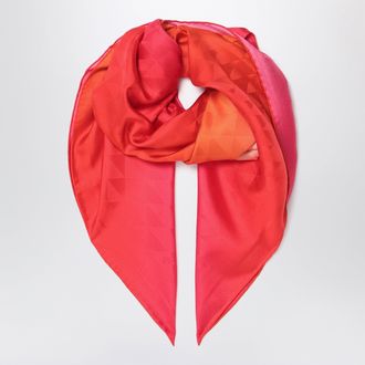 Prada Fuchsia printed foulard in twill