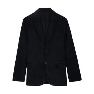 Zadig&Voltaire Blazer in camoscio Valfried - - Jackets - Uomo - Nero - L
