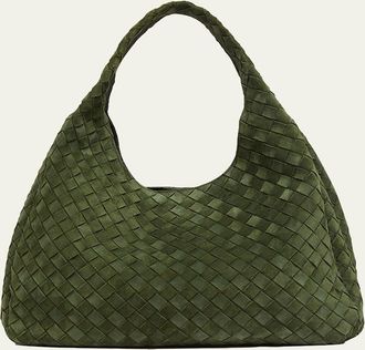 Bottega Veneta Campana Large Suede Shoulder Bag