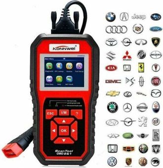 OEM Herramienta De Diagn&oacute;stico Para Autom&oacute;viles Konwei Kw850 Obd2: Lee, Borra C&oacute;digos De Error Y Analiza En Tiempo Real