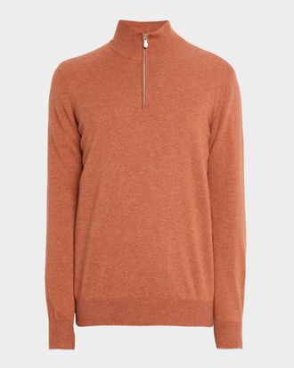 Brunello Cucinelli Men & apos;s Cashmere Quarter-Zip Sweater