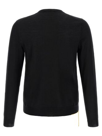 Fendi Virgin Wool Crew Neck Sweater - Black