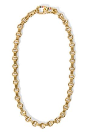 Clare Vivier Le Story Chain Necklace in Vintage Gold at Nordstrom