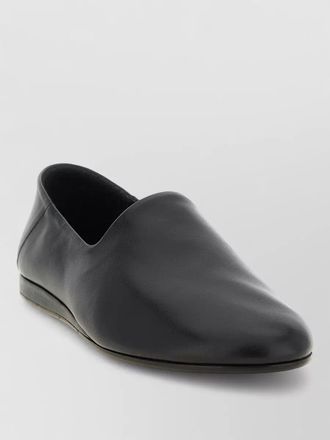 Jacquemus round toe flat sole loafers slippers