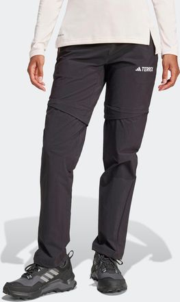 ADIDAS TERREX Outdoorhose ADIDAS TERREX MULTI ZIP-OFF, Damen, Gr. 32, N-Gr, schwarz, Obermaterial: 93% Polyamid, 7% Elasthan, Hosen Outdoorhose