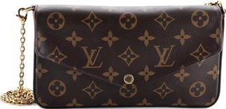 Louis Vuitton Felicie Pochette Monogram Canvas crossbody bag - Bruin
