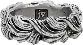 John Varvatos Carved Band Ring in Silver at Nordstrom, Size 10
