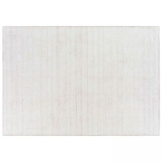 Oviala Alfombra chenilla rectangular estampado en tonos marfil 160 x 230 cm