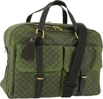 Louis Vuitton Pre-owned Weekend Bags, female, Green, Size: ONE SIZE Pre-owned Canvas Weekend Bag