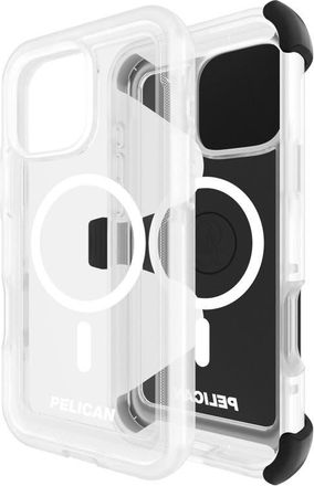 Pelican Voyager MagSafe Case with Holster for Apple iPhone 16 Pro Max in Clear at Nordstrom