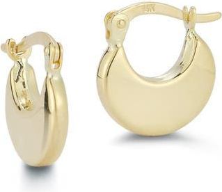 Ember Fine Jewelry Crescent Huggie Hoop Earrings in Gold at Nordstrom Rack