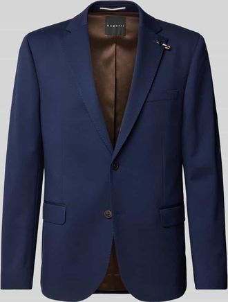 Bugatti 2-Knopf-Sakko mit Reverskragen in Blau, Gr&ouml;&szlig;e 106