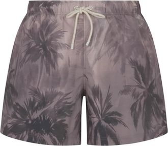 Palm Angels Sunset Palms Zwemshorts - Heren - Strandmode - Veelkleurig - XL - Polyester - Badmode