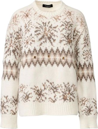 Fabiana Filippi Jersey de cuello redondo - Knitwear - Mujer - Blanco - S