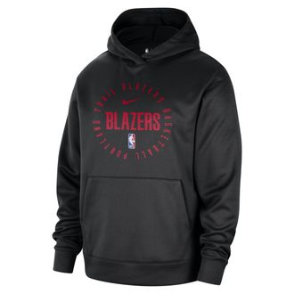 Nike Portland Trail Blazers Spotlight Nike Mens Dri-FIT NBA Pullover Hoodie in Black | FV1691-010