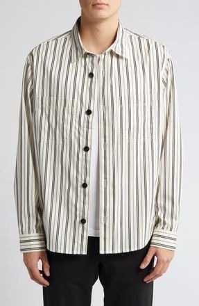 HUGO BOSS Erato Stripe Button-Up Shirt in Open White at Nordstrom Rack, Size Xx-Large