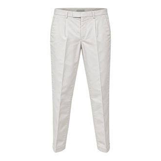 BRIGLIA 1949 Pantalones de algod&oacute;n color crema - Trousers - Hombre - Beige - S