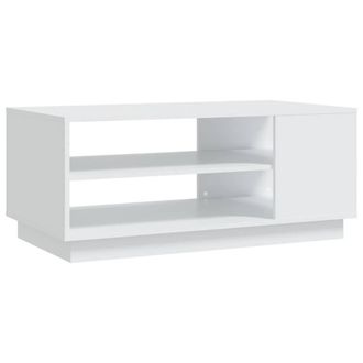 Berkfield Home Coffee Table White 102x55x43 cm Engineered Wood | Size: 102 x 55 x 43 cm
