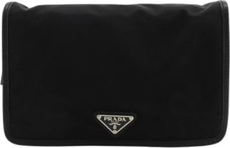 Prada Pre-owned 2N0888 Pouch - unisex - Vintage Clutch - Zwart - ONE Size - Nylon - Vintage
