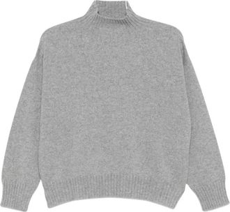 D.exterior Turtleneck Trui - Dames - Coltruien - Grijs - S - Truien & Vesten