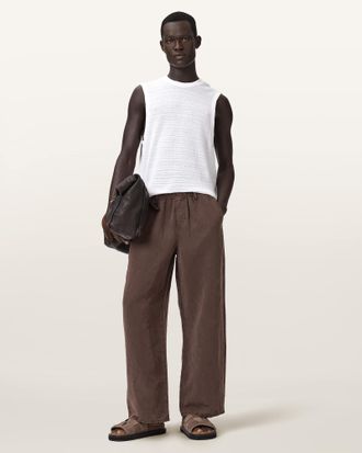 AllSaints Cove Sleeveless Crew Neck Cotton T-Shirt