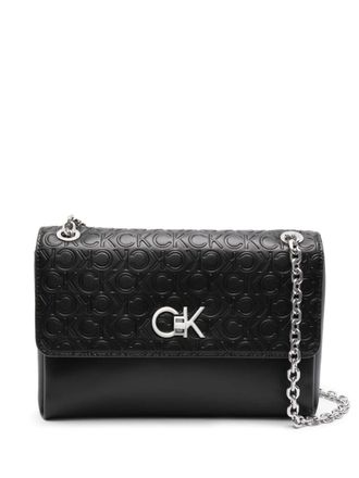 Calvin Klein Schoudertas van imitatieleer - Zwart