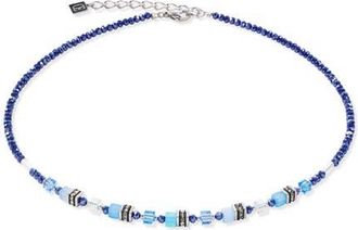 Coeur de Lion Mini Cubes Necklace in Blue at Nordstrom