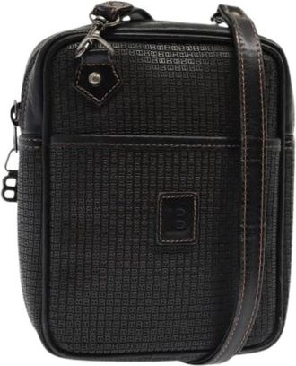 Bally Vintage, unisex, Zwart, ONE Size, Leer, Pre-owned Vintage schoudertas