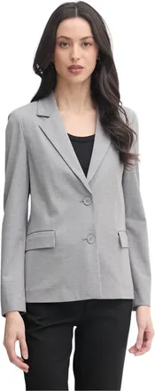 Benetton Enkelrijig blazer - Dames - Jassen - Grijs - Maat: XS Leer