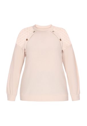 Usha Grote maat blouse vrouwen beige