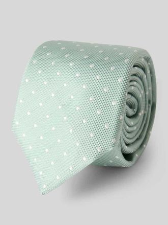 Gierremilano Seidenkrawatte aus reiner Seide mit Logo-Patch (7,5cm) in Hellgruen, Gr&ouml;&szlig;e 1