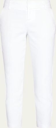 Alice & Olivia Stacey Slim Straight-Leg Cropped Trousers