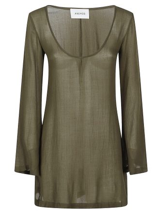 Anemos Bell Sleeve Scoop Neck Tunic